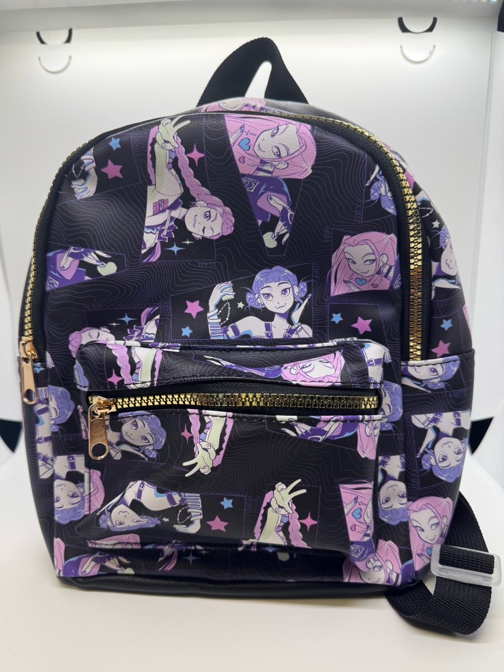 Kpop Demon Hunters Mini Backpack with Graphic Character Print